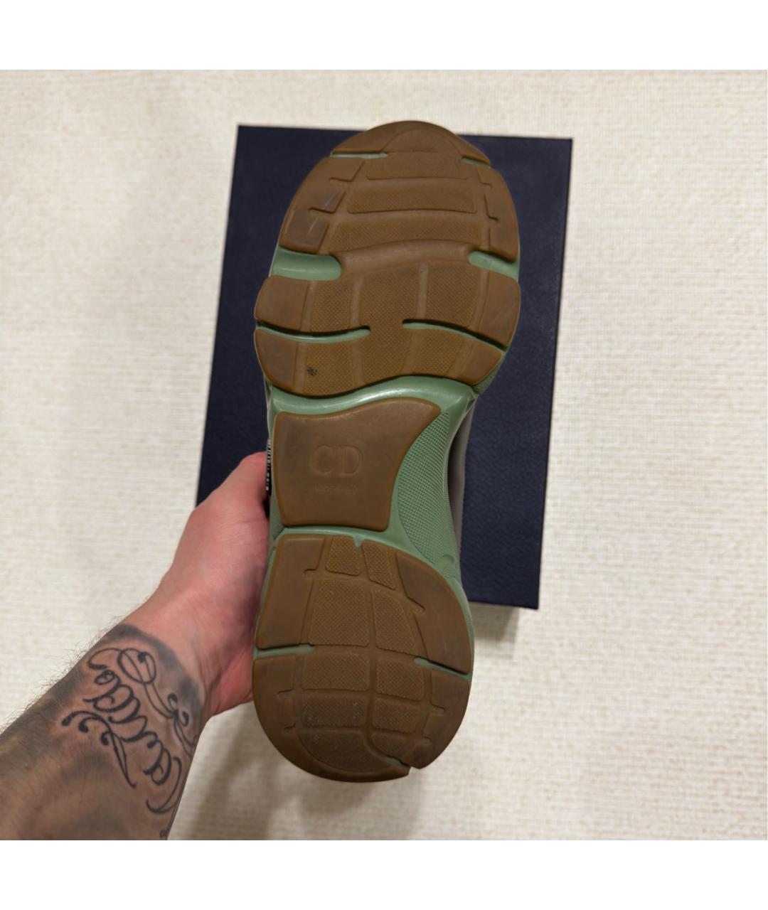 CHRISTIAN DIOR Мульти кожаные низкие кроссовки / кеды, фото 6