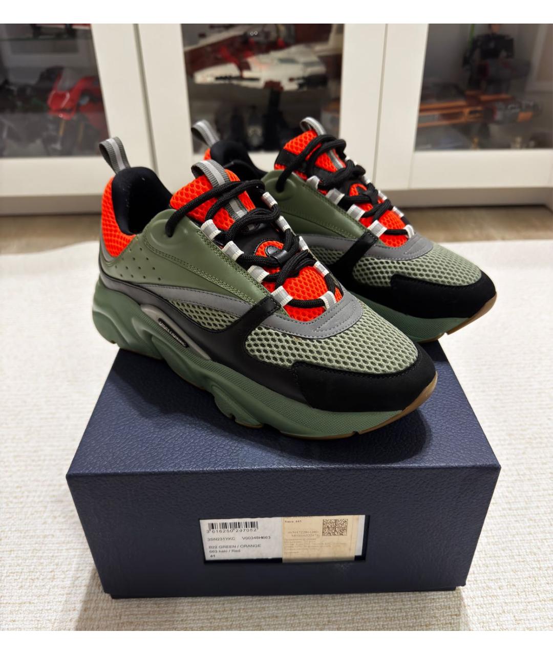 CHRISTIAN DIOR Мульти кожаные низкие кроссовки / кеды, фото 8