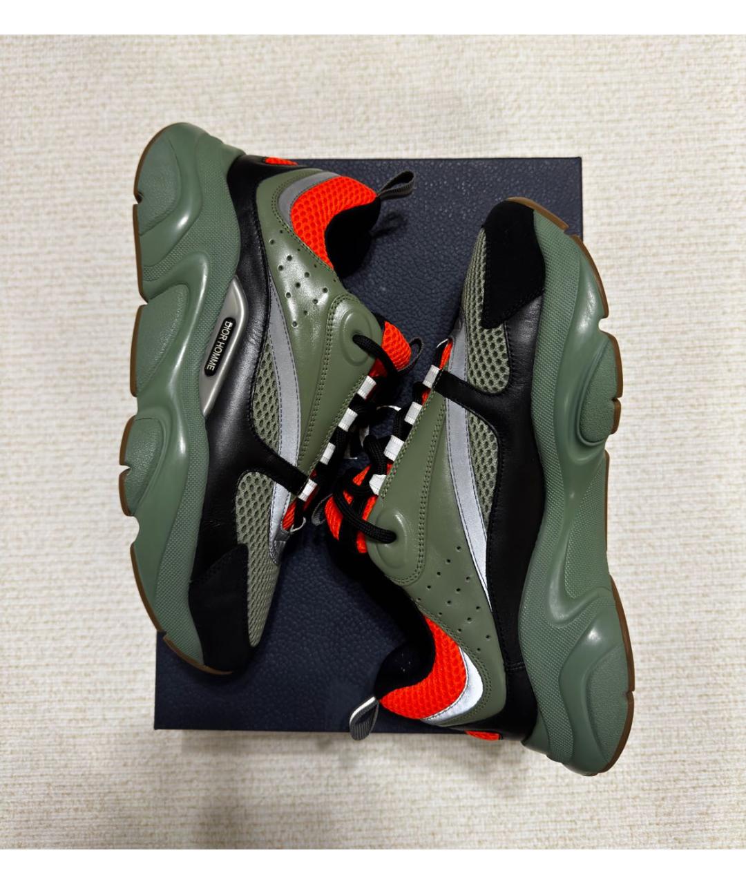 CHRISTIAN DIOR Мульти кожаные низкие кроссовки / кеды, фото 5