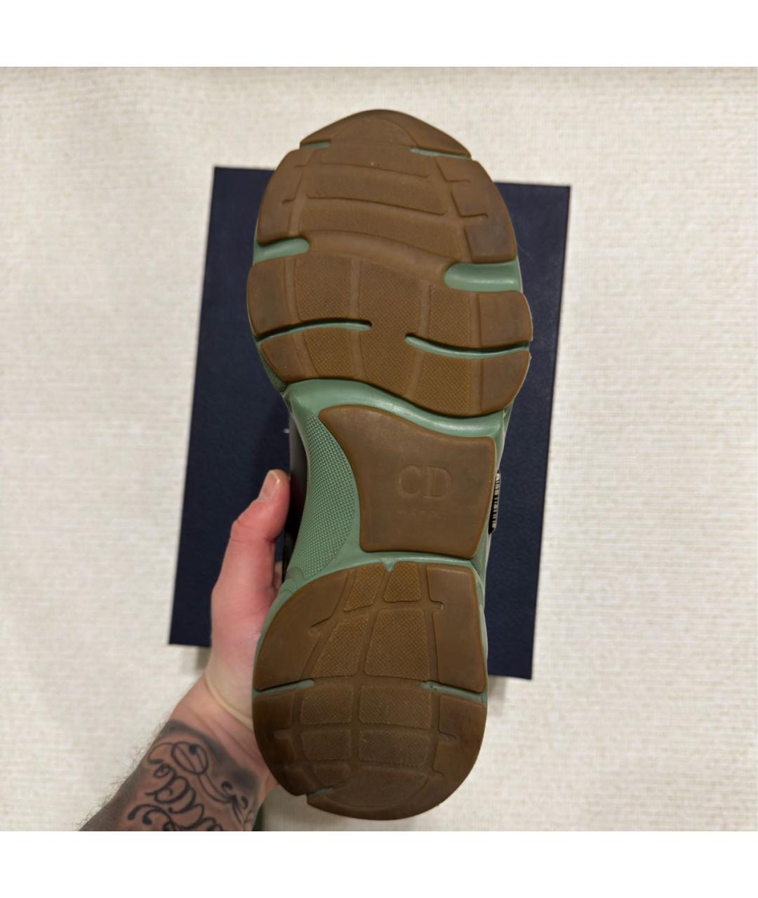 CHRISTIAN DIOR Мульти кожаные низкие кроссовки / кеды, фото 7