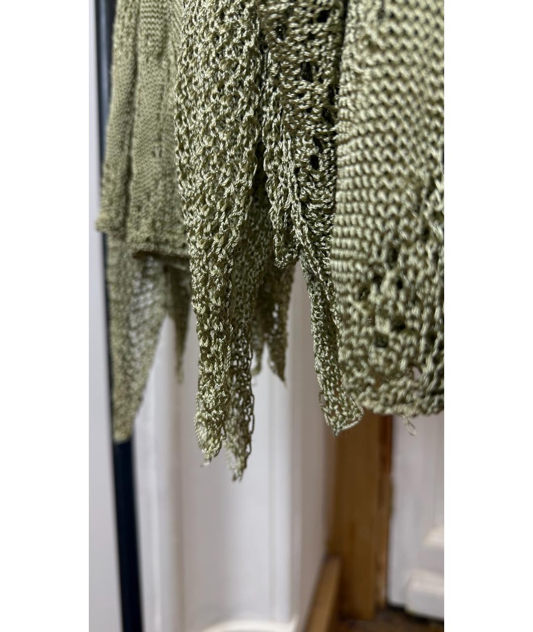 JEAN PAUL GAULTIER Зеленая вискозная юбка миди, фото 4