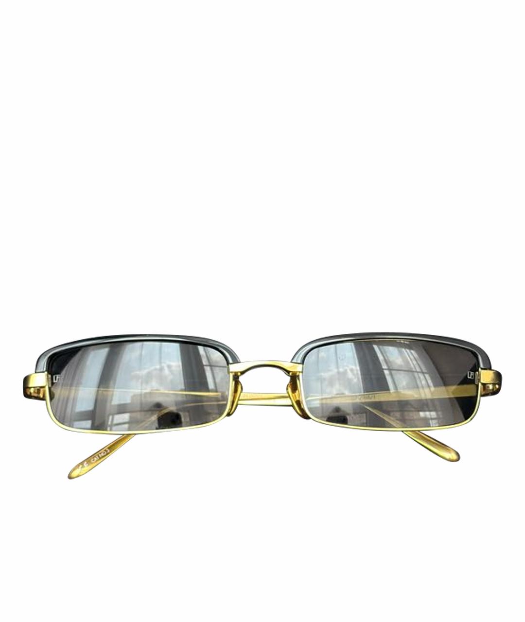 LINDA FARROW Черные металлические солнцезащитные очки, фото 1