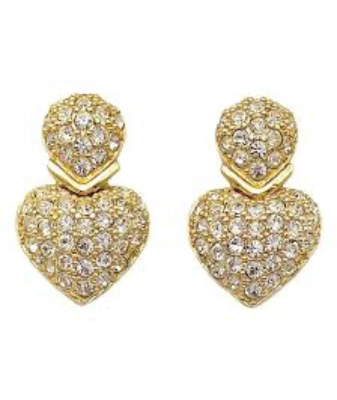 CHRISTIAN DIOR Золотые металлические серьги, фото 1