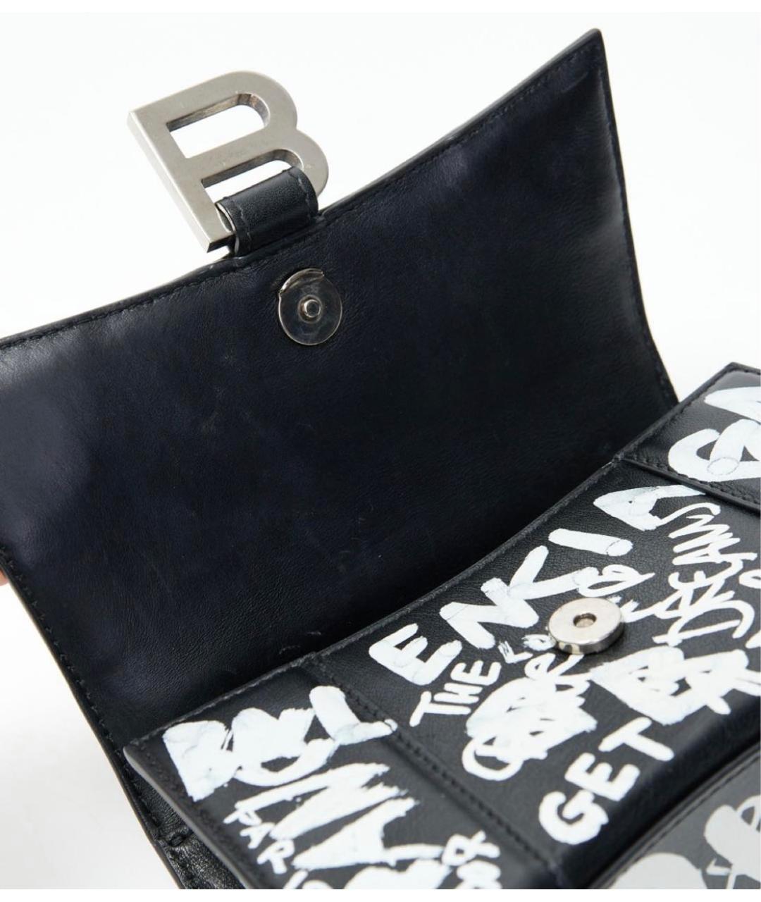 BALENCIAGA Черная кожаная сумка с короткими ручками, фото 6