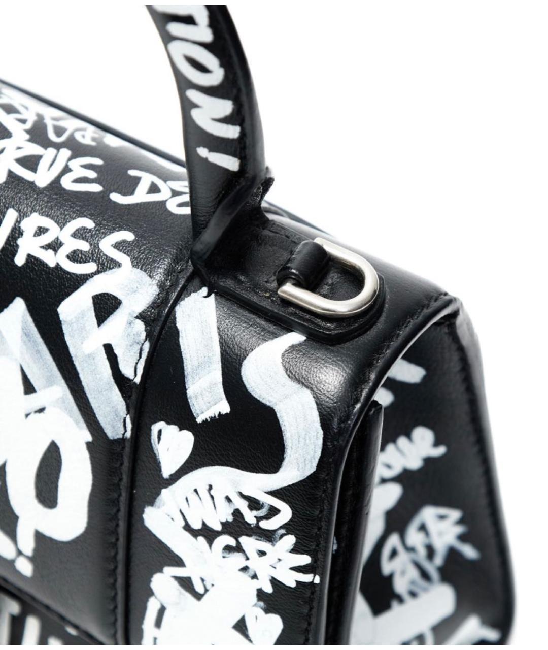 BALENCIAGA Черная кожаная сумка с короткими ручками, фото 5