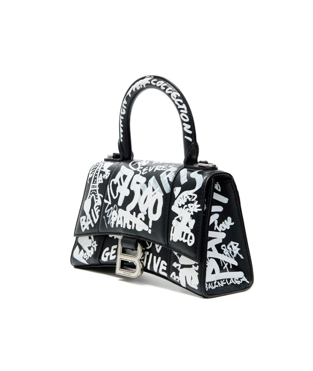 BALENCIAGA Черная кожаная сумка с короткими ручками, фото 3