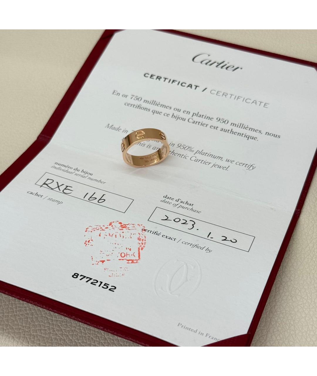 CARTIER Золотое кольцо из розового золота, фото 3