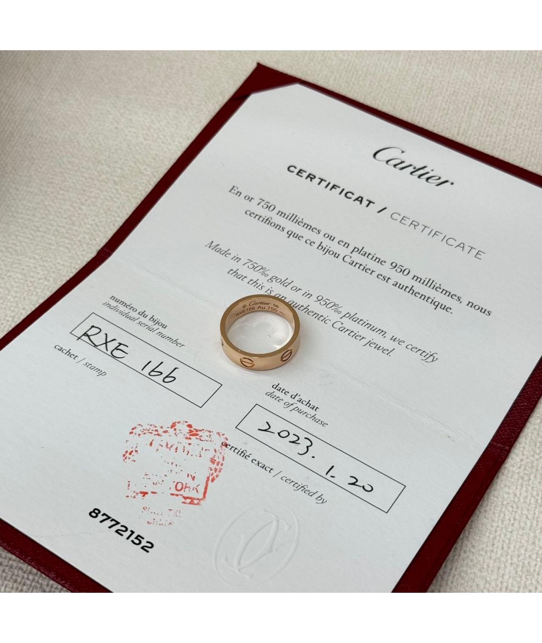 CARTIER Золотое кольцо из розового золота, фото 5