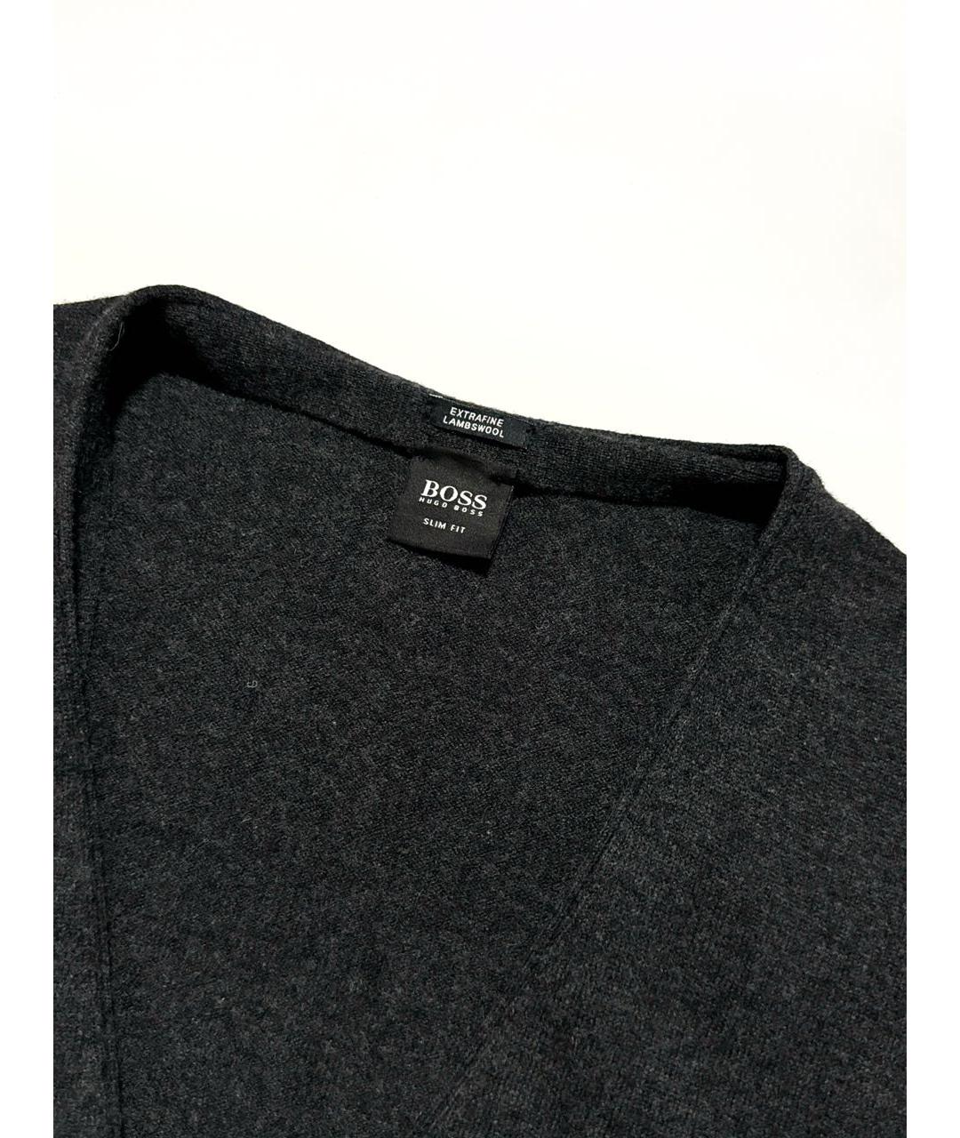 HUGO BOSS Серая шерстяная жилетка, фото 3