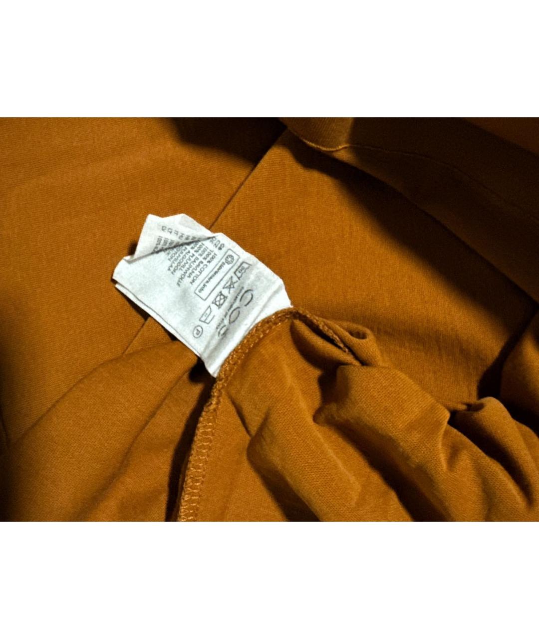 COS Оранжевая хлопковая футболка, фото 3