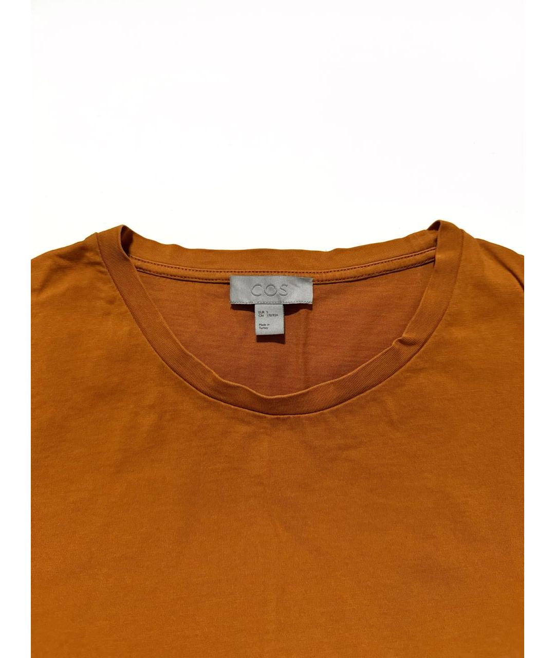 COS Оранжевая хлопковая футболка, фото 2