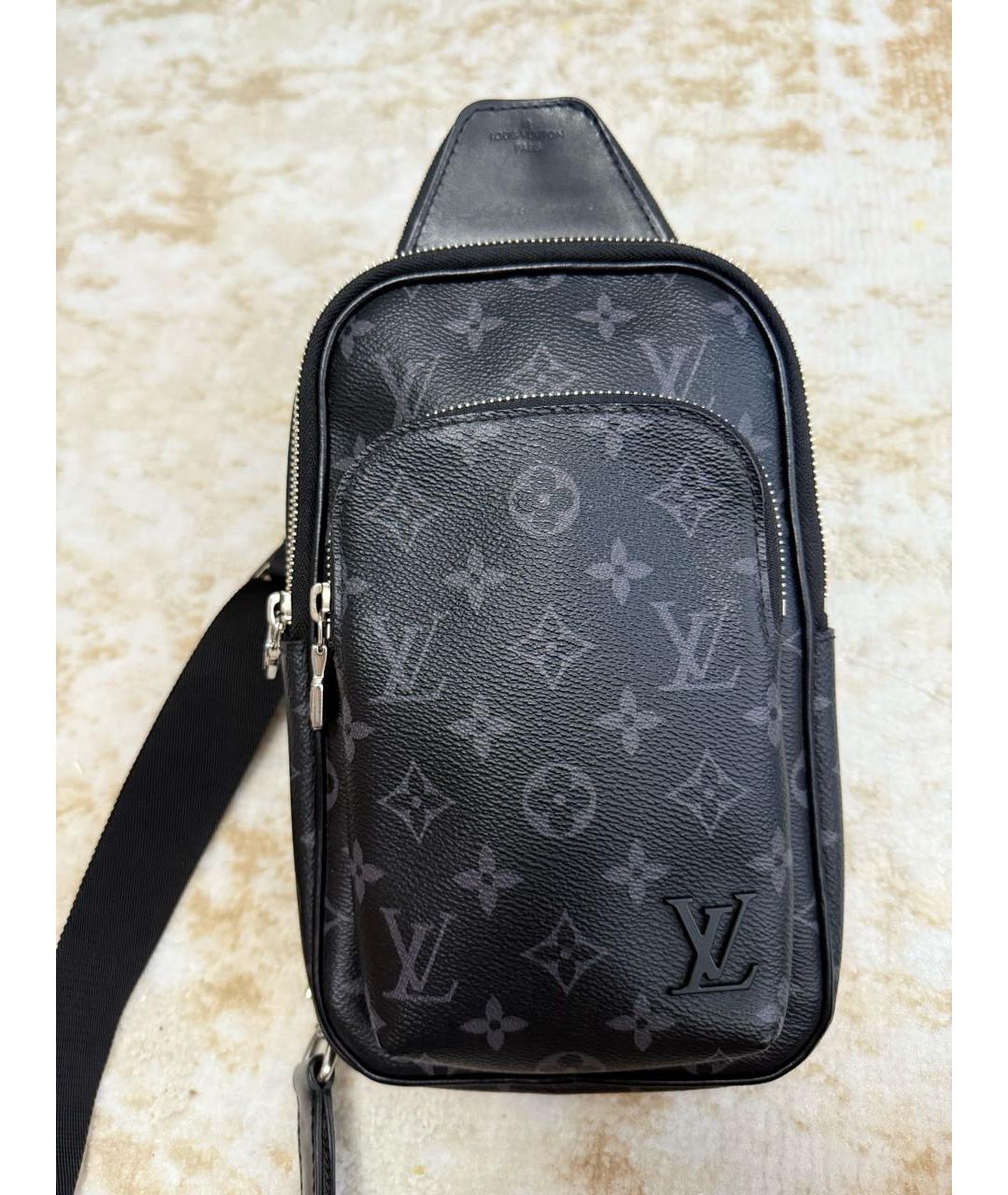 LOUIS VUITTON Черная сумка на плечо, фото 4