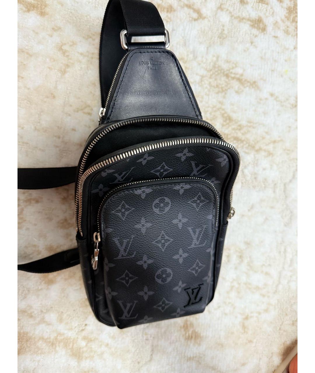 LOUIS VUITTON Черная сумка на плечо, фото 2