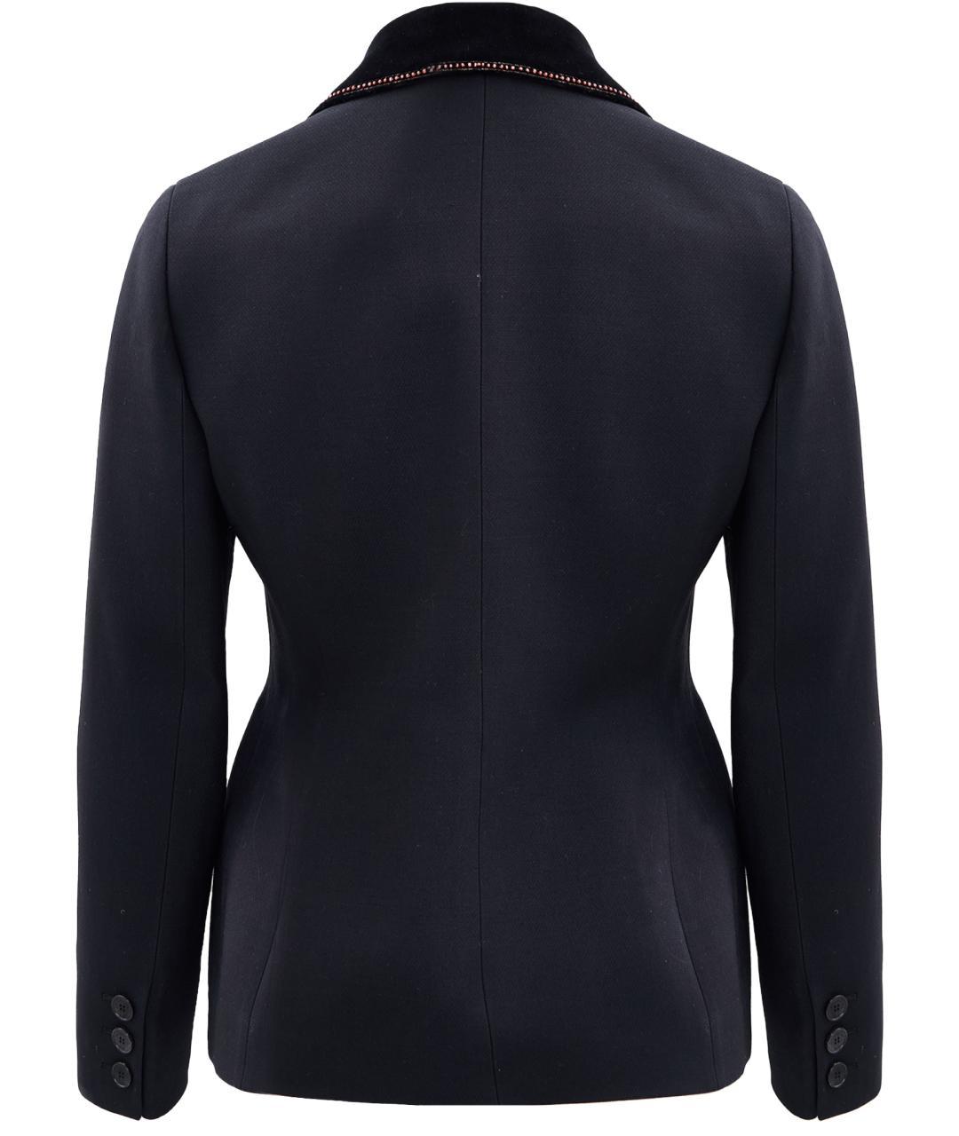 CHRISTIAN DIOR Черный шерстяной жакет/пиджак, фото 6