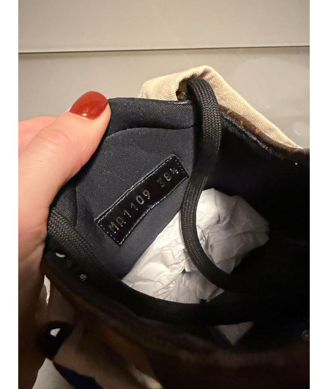 LOUIS VUITTON Черные кожаные ботинки, фото 2