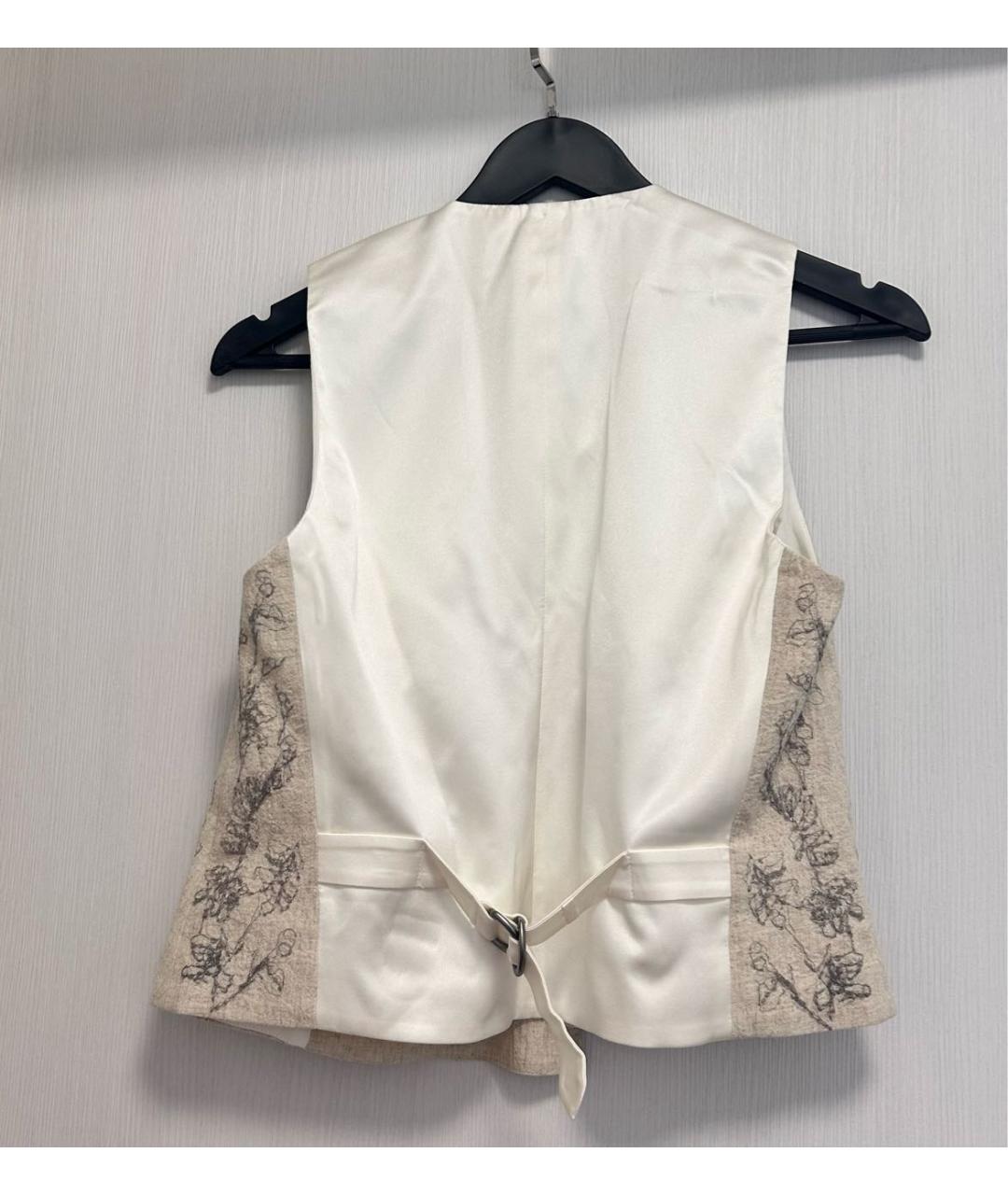 BRUNELLO CUCINELLI Бежевый хлопковый жилет, фото 2
