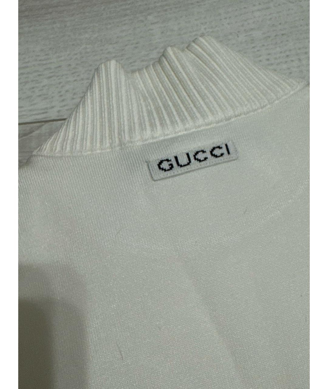 GUCCI Бежевая вискозная водолазка, фото 8