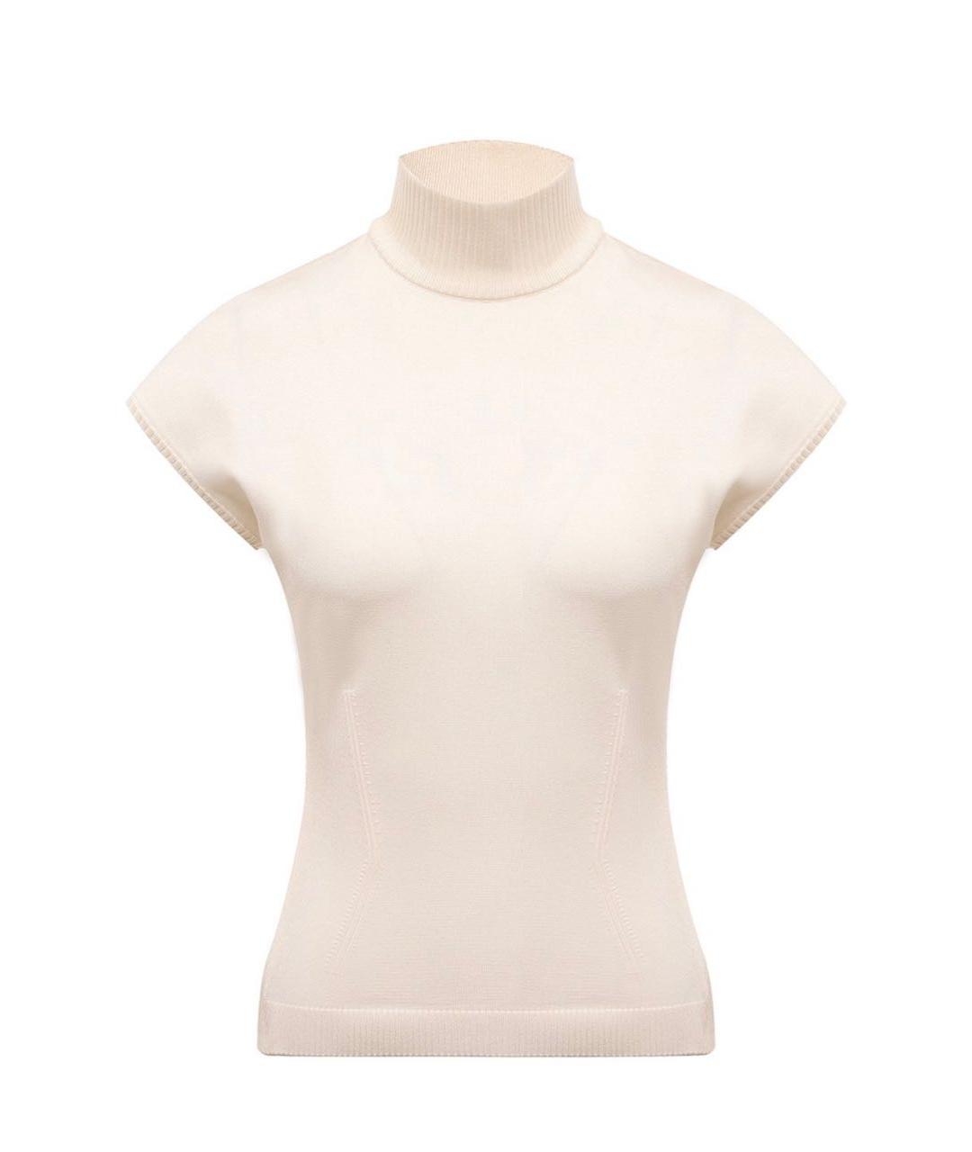 GUCCI Бежевая вискозная водолазка, фото 1