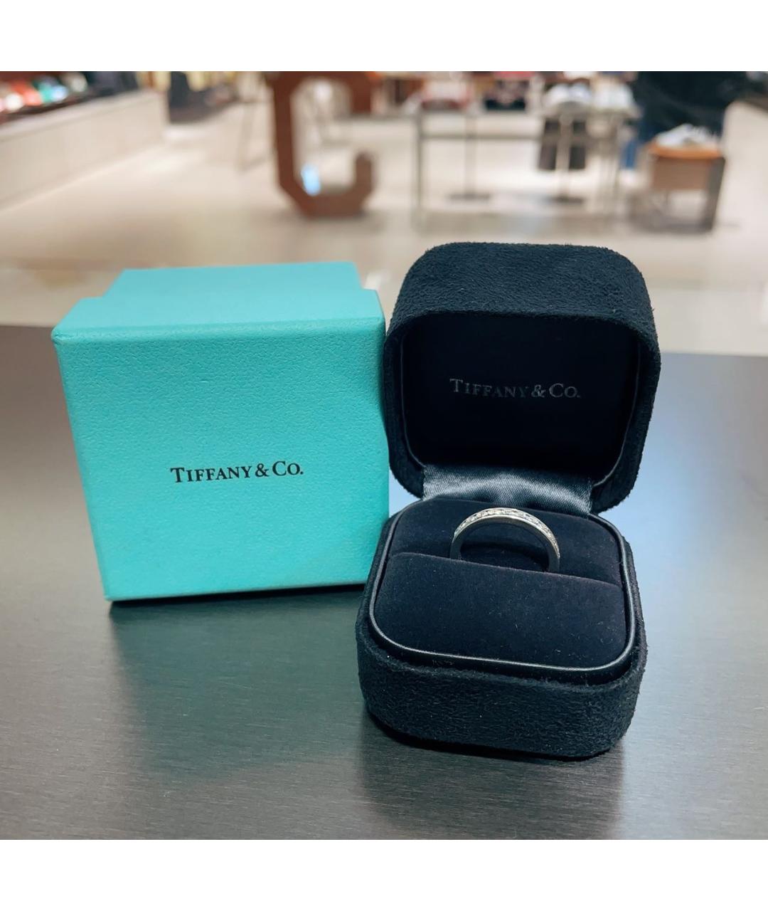 TIFFANY&CO Серебряное платиновое кольцо, фото 2