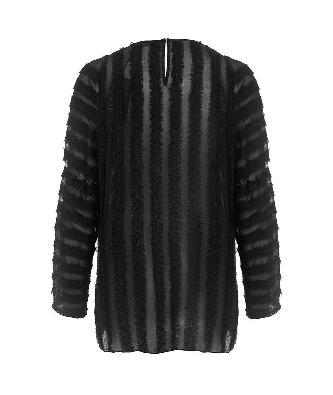 MAX MARA Черная шелковая блузы, фото 2