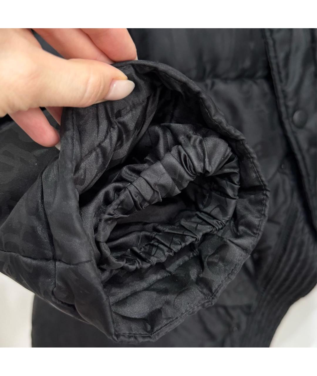BALENCIAGA Черный полиэстеровый пуховик, фото 5