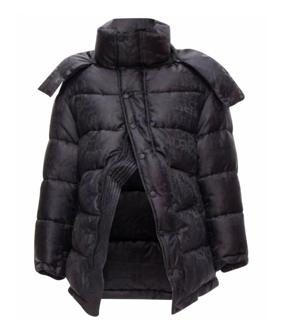 BALENCIAGA Черный полиэстеровый пуховик, фото 1