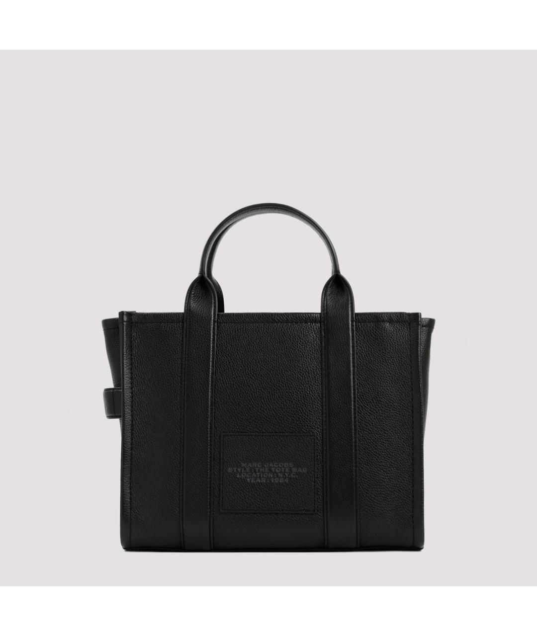 MARC JACOBS Черная кожаная сумка тоут, фото 2