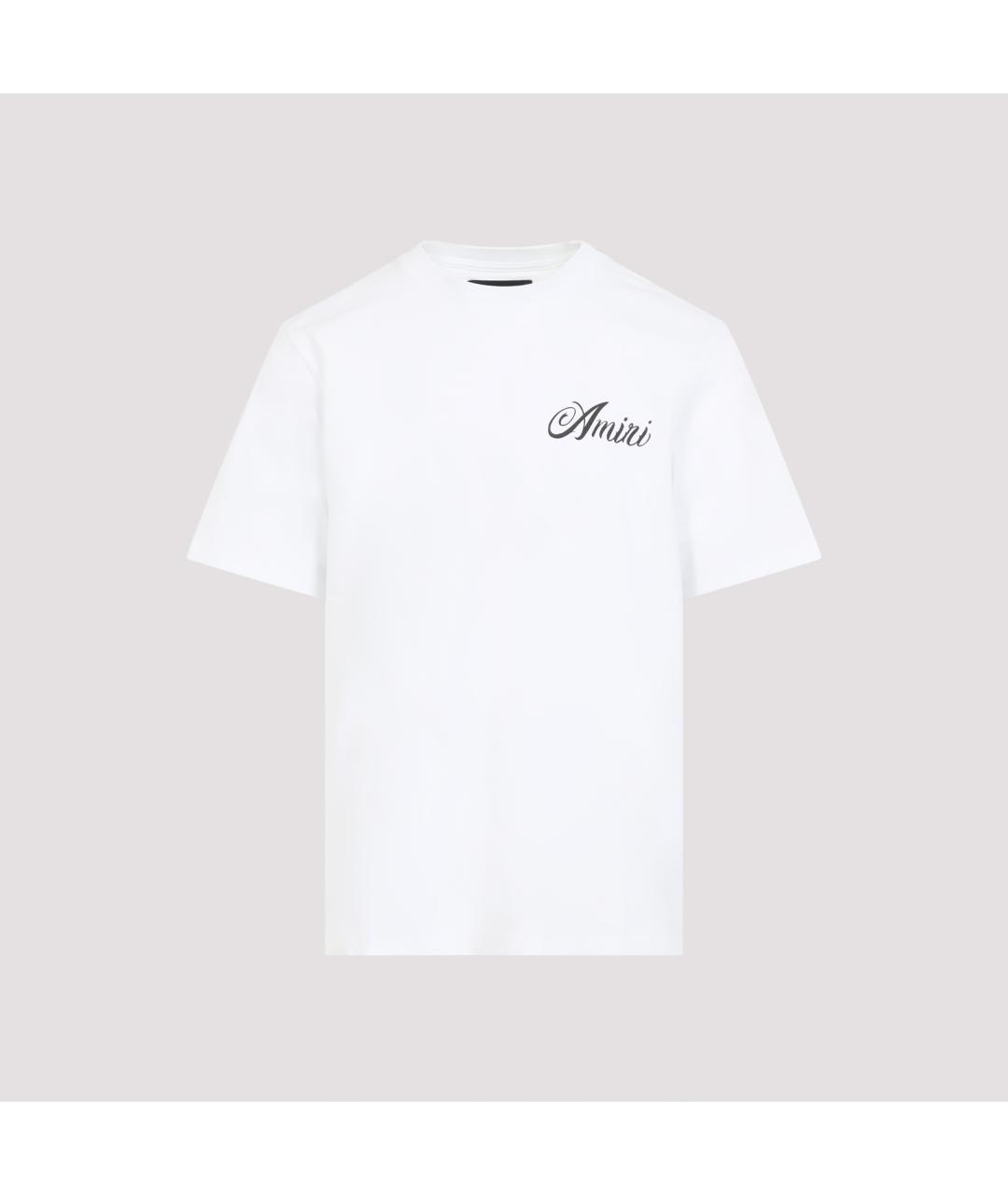 AMIRI Белая хлопковая футболка, фото 2