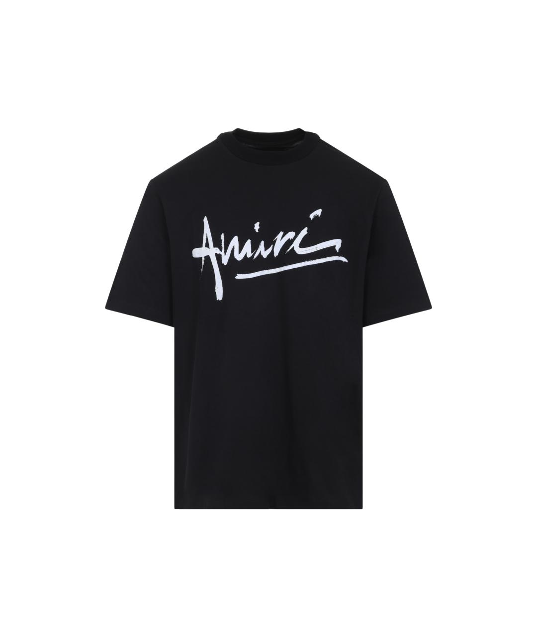 AMIRI Черная хлопковая футболка, фото 1