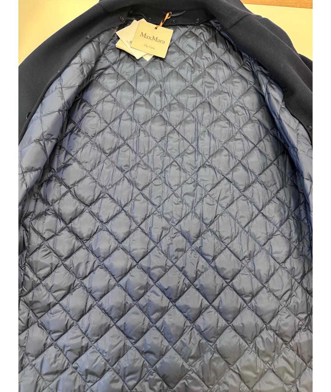 'S MAX MARA Темно-синее шерстяное пальто, фото 3