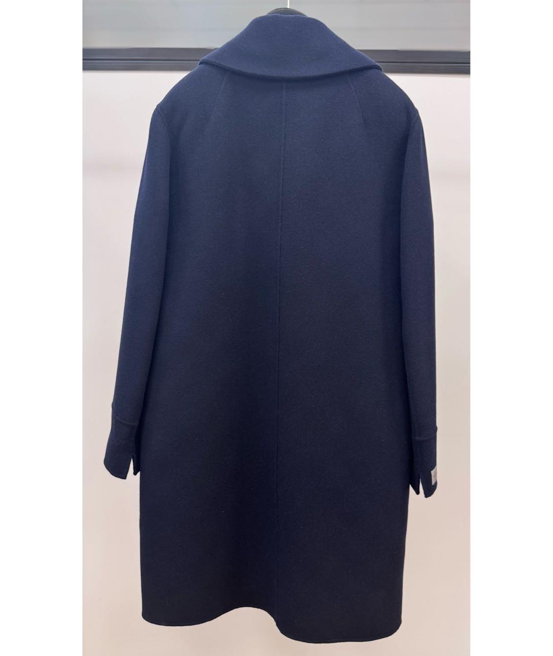 'S MAX MARA Темно-синее шерстяное пальто, фото 2
