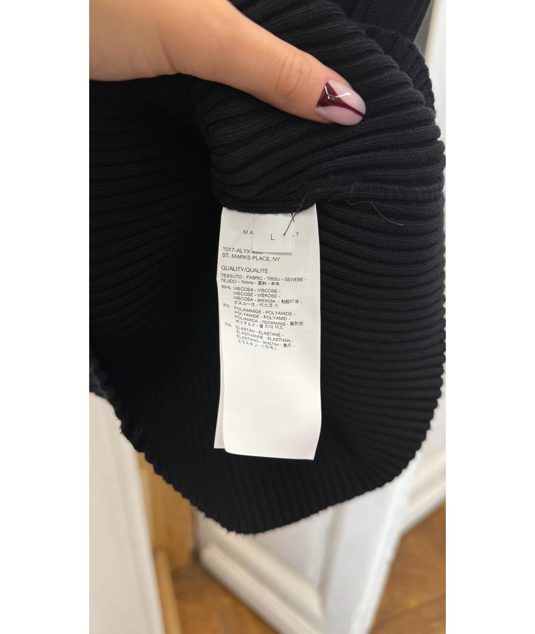 1017 ALYX 9SM Черная вискозная майка, фото 6