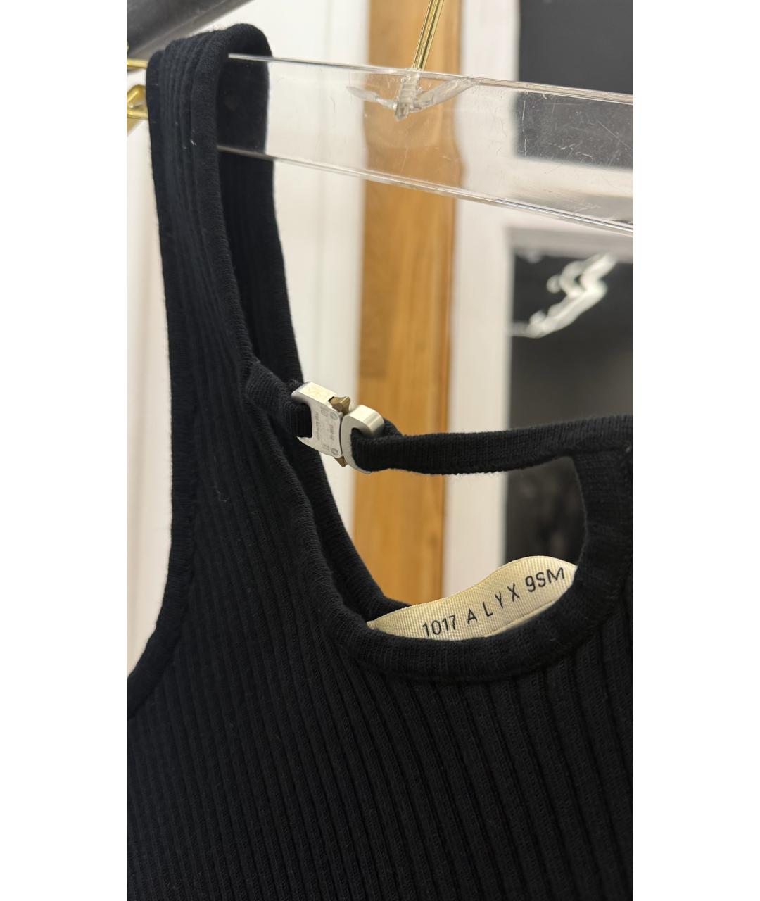 1017 ALYX 9SM Черная вискозная майка, фото 3