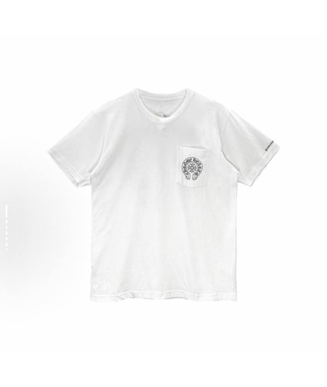 CHROME HEARTS Белая хлопковая футболка, фото 9