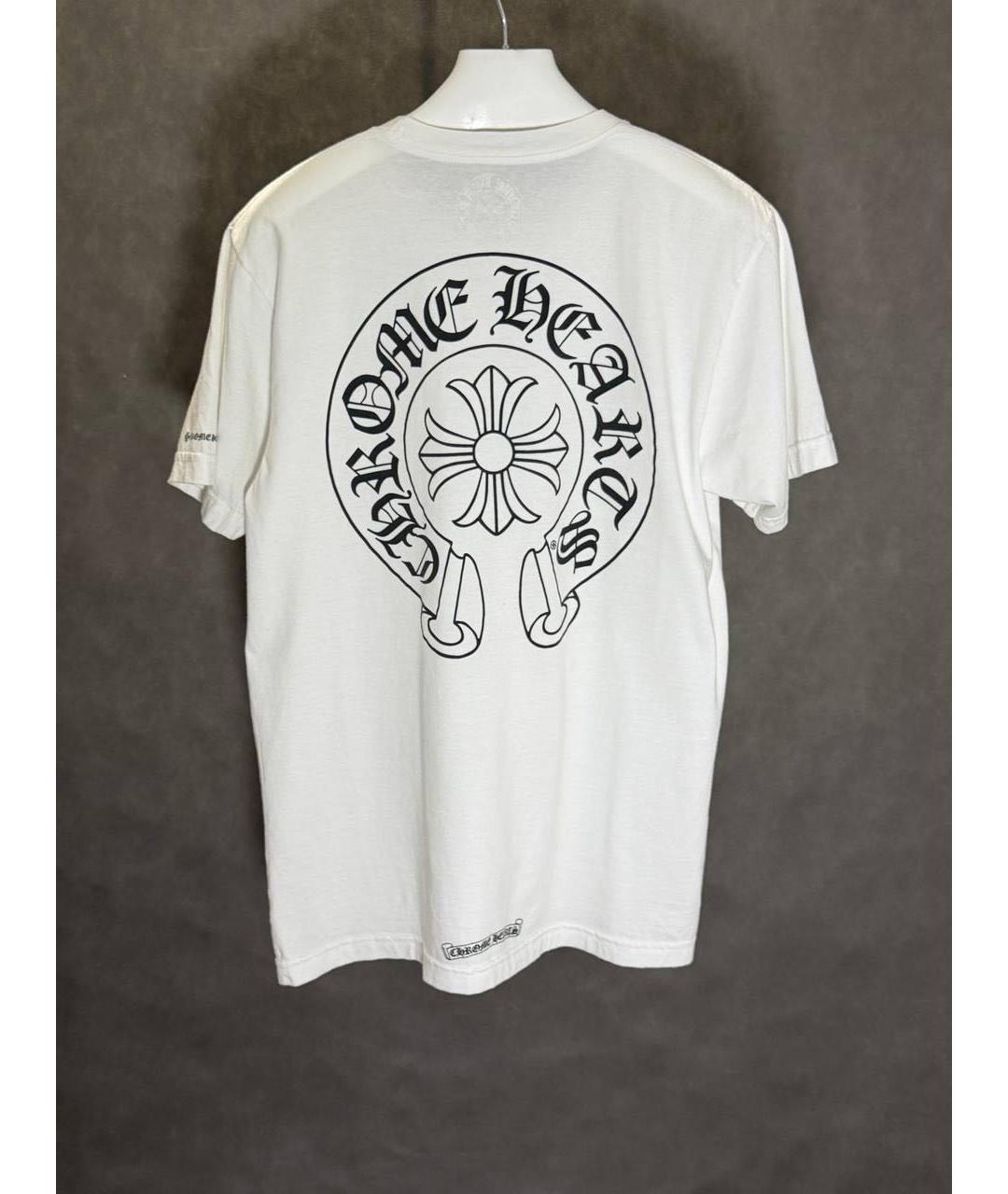 CHROME HEARTS Белая хлопковая футболка, фото 3