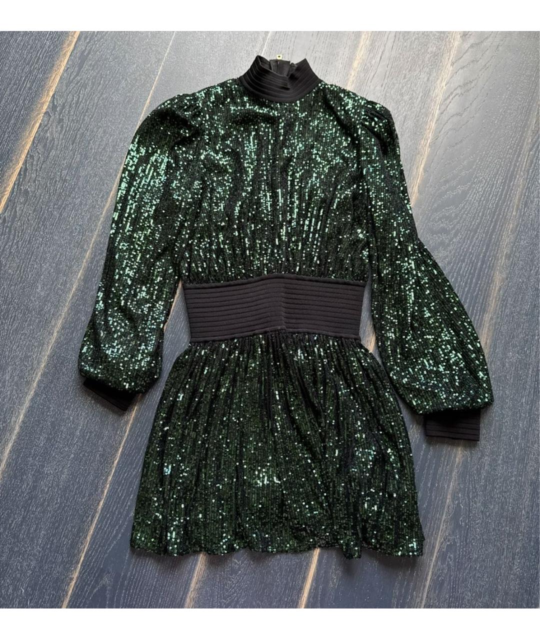 BALMAIN Зеленые полиэстеровое вечернее платье, фото 6