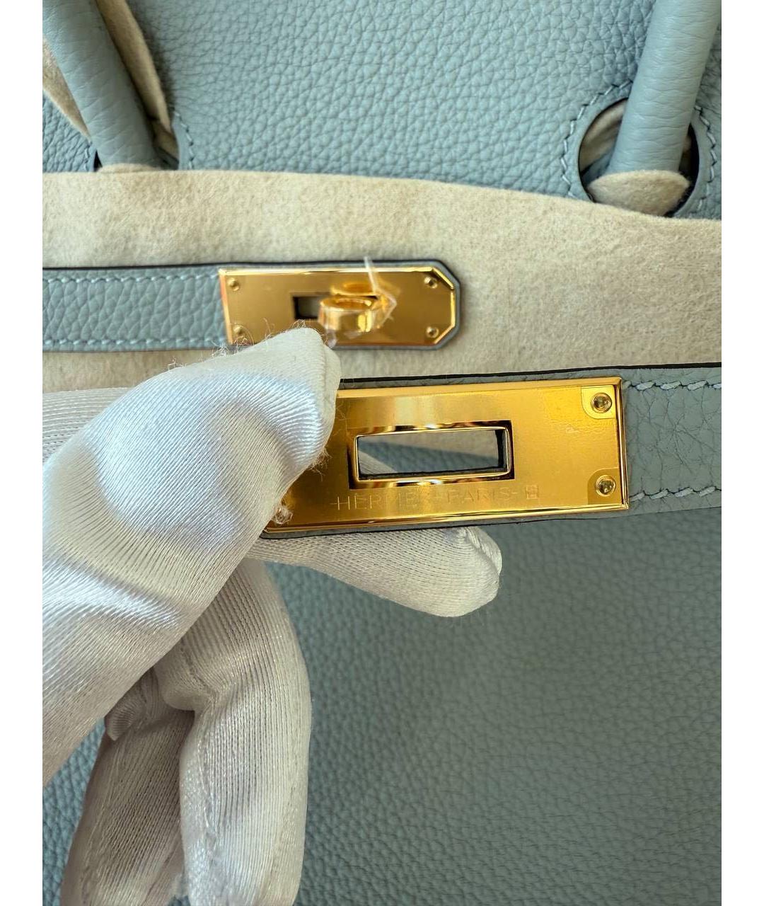 HERMES Кожаная сумка с короткими ручками, фото 4