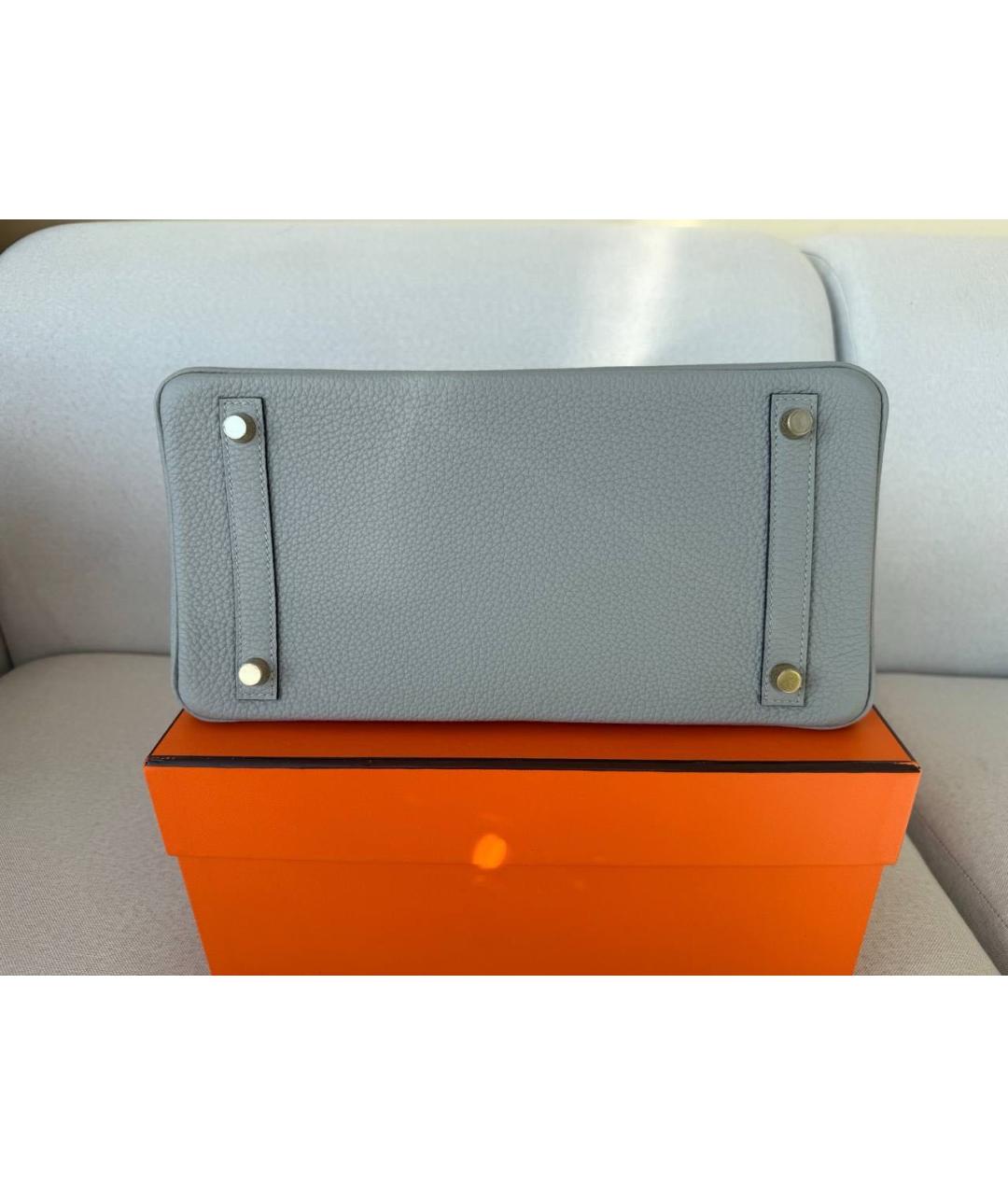 HERMES Кожаная сумка с короткими ручками, фото 5