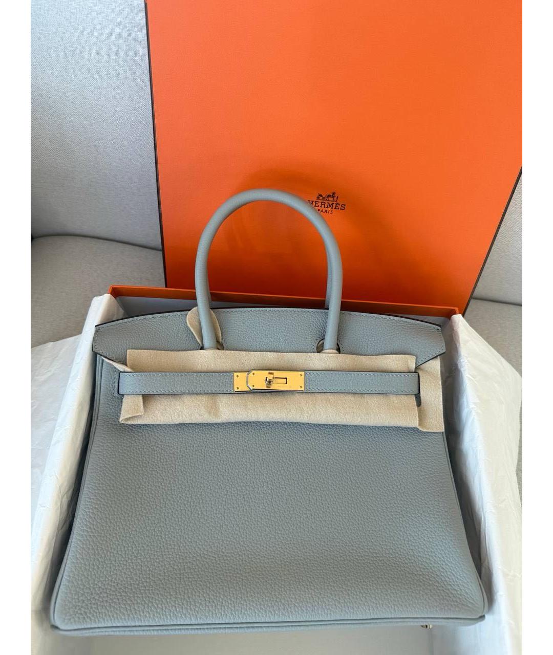 HERMES Кожаная сумка с короткими ручками, фото 9