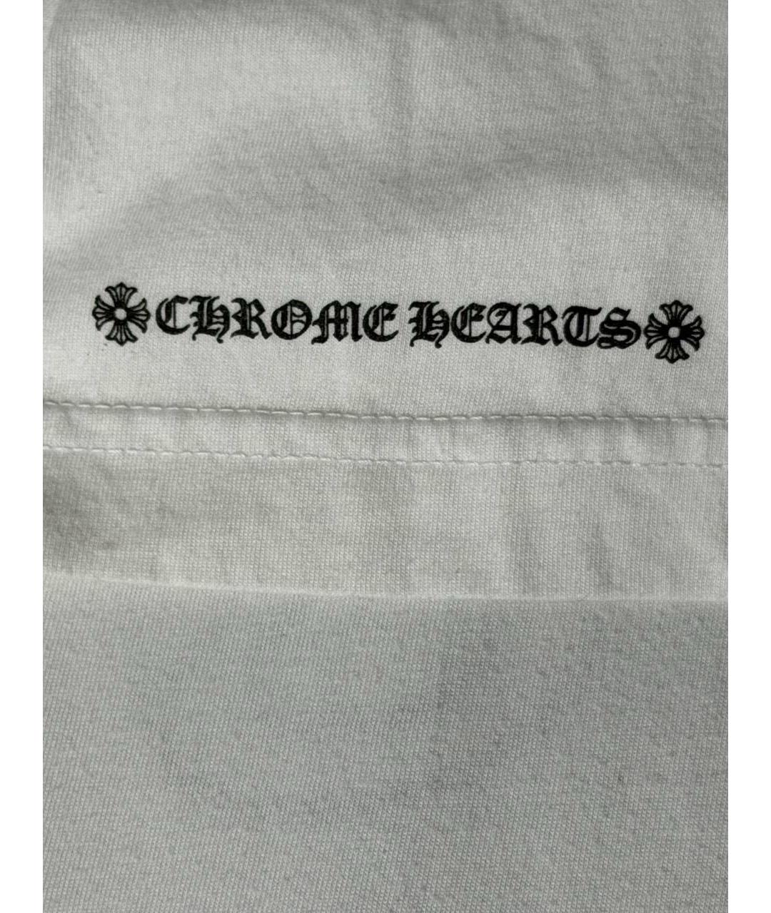 CHROME HEARTS Белая хлопковая футболка, фото 6