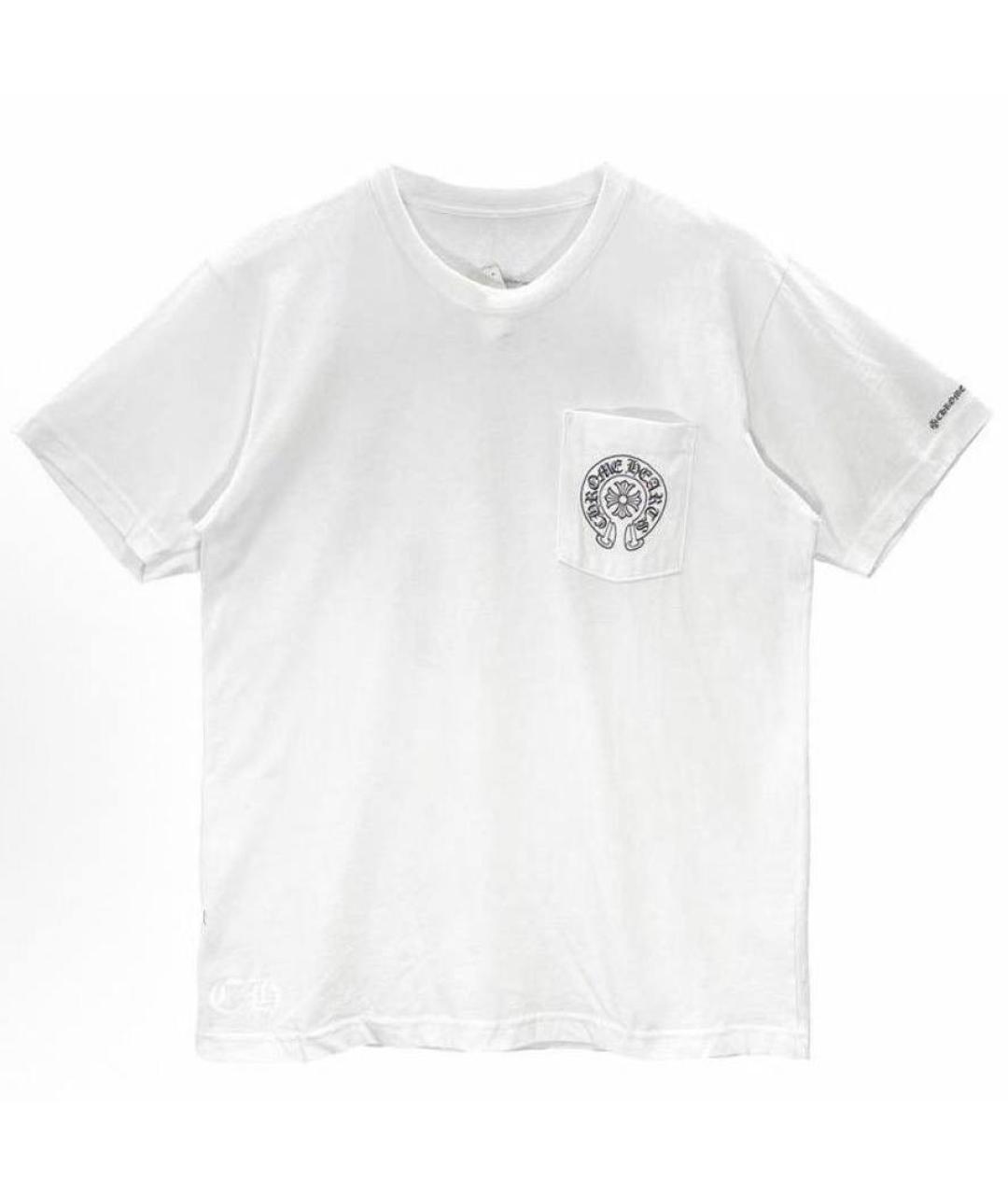 CHROME HEARTS Белая хлопковая футболка, фото 9