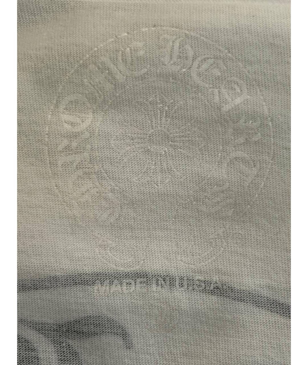 CHROME HEARTS Белая хлопковая футболка, фото 7