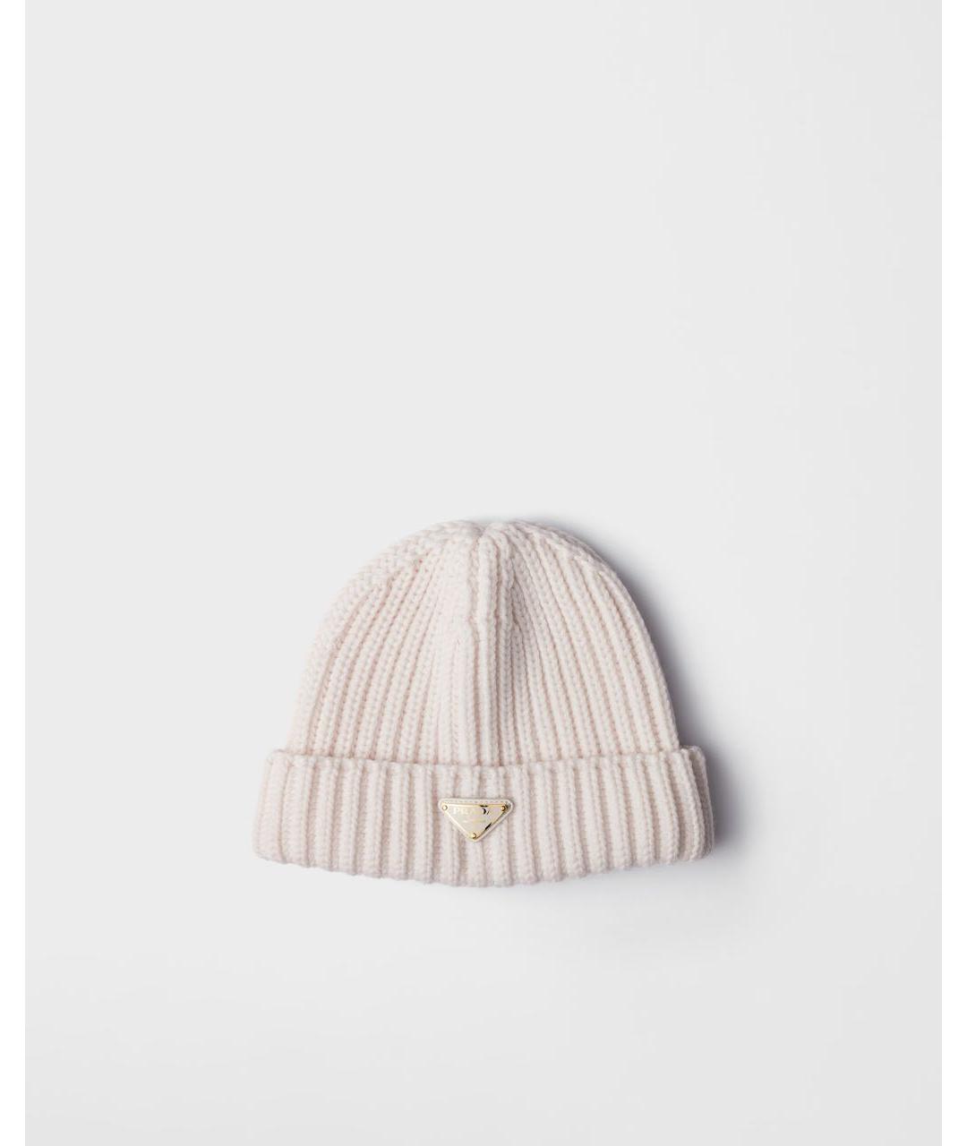 PRADA Розовая шерстяная шапка, фото 4