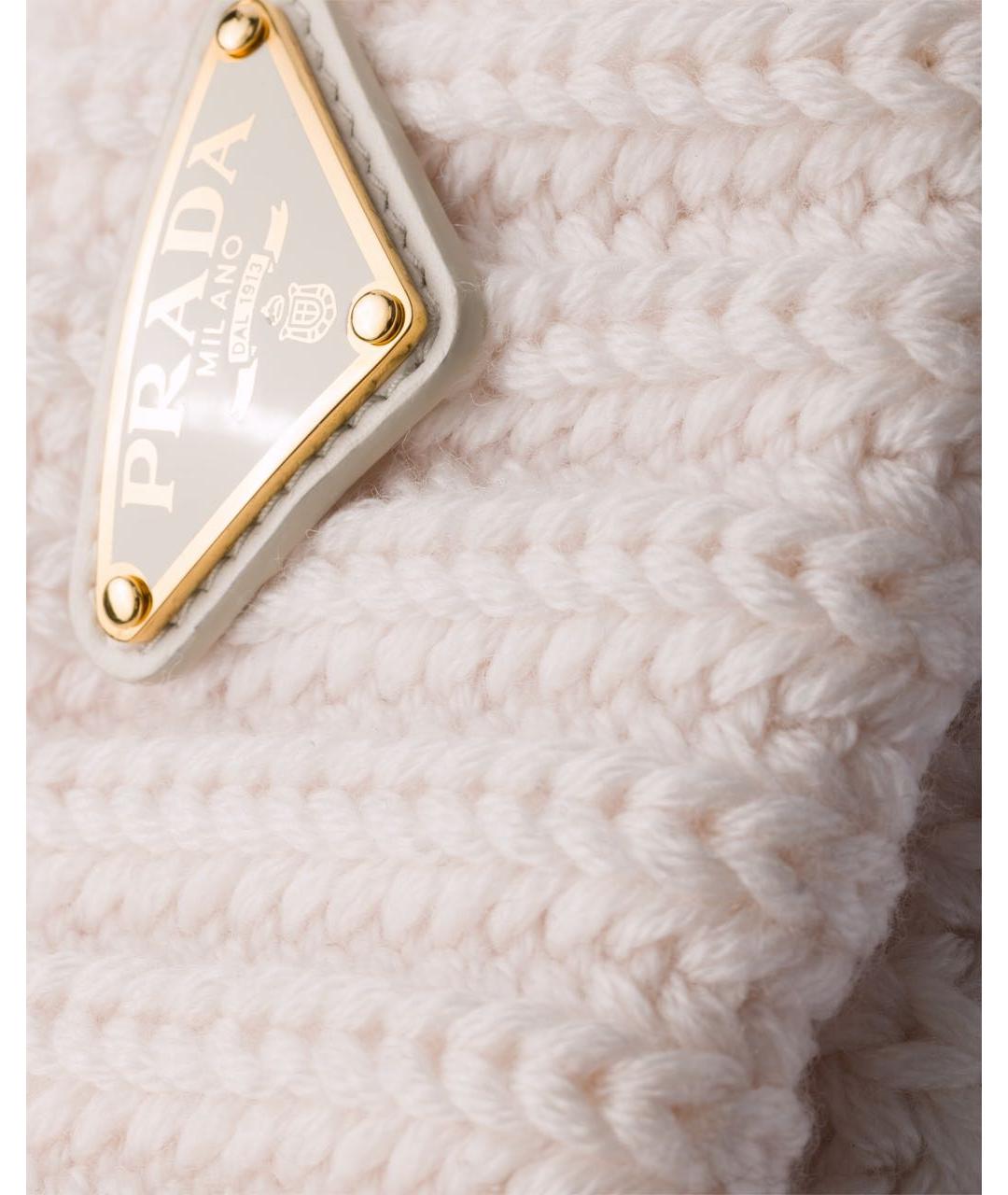 PRADA Розовая шерстяная шапка, фото 3