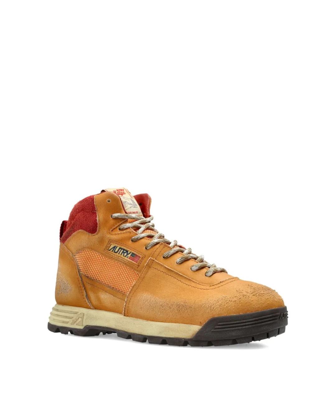 AUTRY Бежевые замшевые ботинки, фото 4