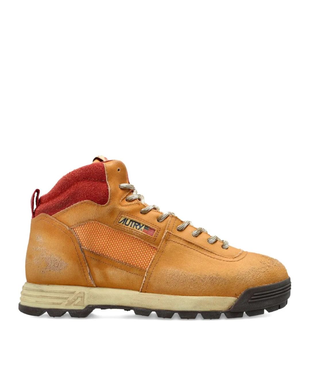 AUTRY Бежевые замшевые ботинки, фото 1