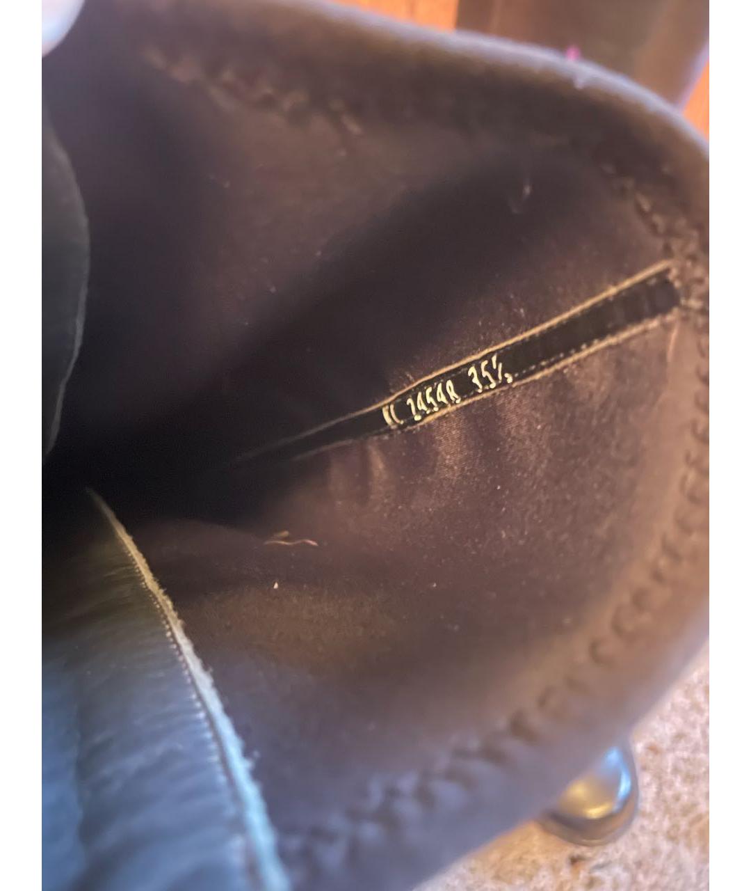 STUART WEITZMAN Черные кожаные сапоги, фото 5