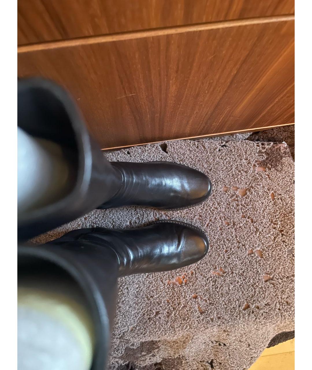 STUART WEITZMAN Черные кожаные сапоги, фото 3