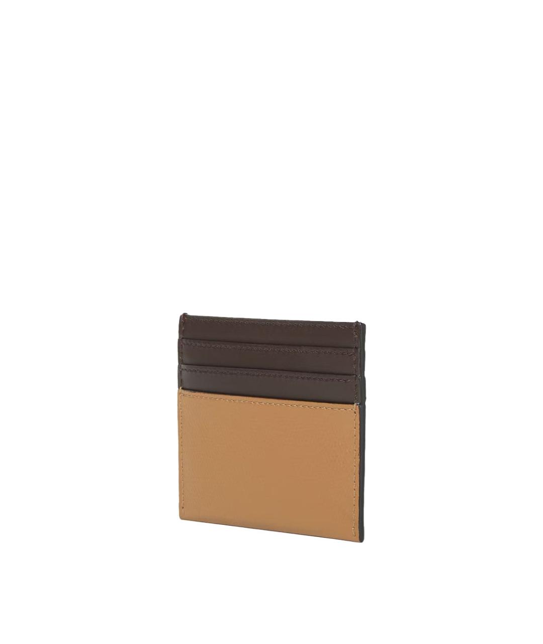 FENDI Бежевый кожаный кардхолдер, фото 2