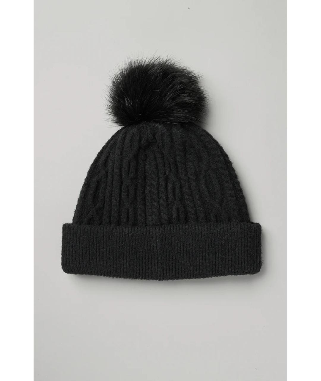 ALO YOGA Черная шапка, фото 2